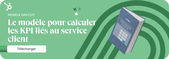 Le modèle pour calculer les KPI liés au service client
